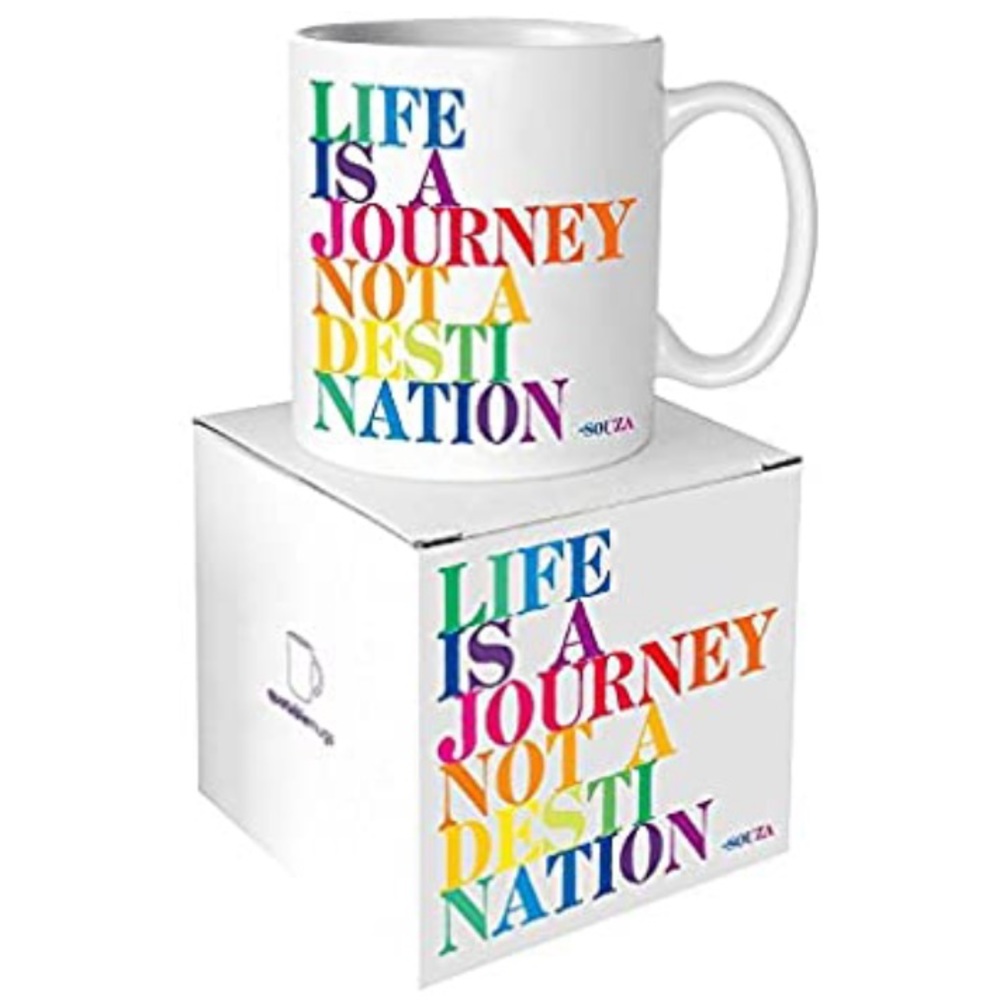 Quotable "Life is a Journey” Quote Coffee Mug Gift